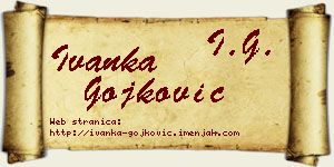 Ivanka Gojković vizit kartica